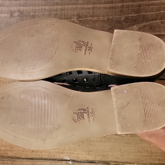 💥COOL WAY booties black sz 7 cutout velcro - Picture 4 of 4